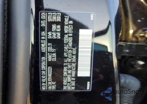 2024 Volvo S60 Core z USA, uszkodzony, nr VIN 7JRL12TK4RG322231